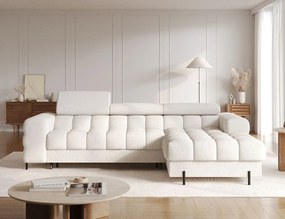 Γωνιακός καναπές Freyia-Leuko-Δεξιά - 285.00Χ181.00Χ93.00cm