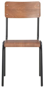 vidaXL Καρέκλες Τραπεζαρίας 6 τεμ. Καφέ από Κόντρα Πλακέ