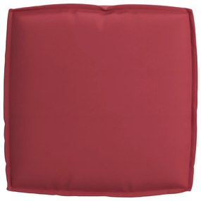 vidaXL Μαξιλάρι Παλέτας Κόκκινο 50x50x12 εκ Πολυεστερικός Ιστός