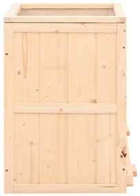 vidaXL Κλουβί Χάμστερ 81 x 40 x 60 εκ. από Μασίφ Ξύλο Ελάτης