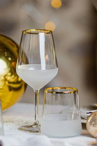 Wine Glass Set (4 Pieces) Nish 530 Gold
Transparent