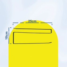 Μεταλλική Βάση Under Shelf για Χαρτί Κουζίνας 25x10cm Άσπρο ή Μαύρο - Μαύρο