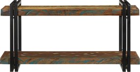 vidaXL Ράφι τοίχου Πολύχρωμο μασίφ ξύλο αναγεννημένο