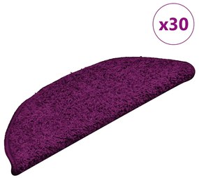 vidaXL Πατάκια Σκαλιών 30 τεμ. Ροζ Ημίστρογγυλά 56x17x3 εκ.