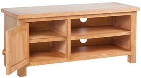 vidaXL Έπιπλο Τηλεόρασης 103 x 36 x 46 εκ. από Μασίφ Ξύλο Δρυός