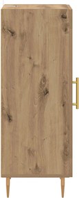 vidaXL Πλαϊνό γραφείο artisan δρυς 34 x 34.5 x 90 εκ