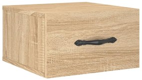 vidaXL Κομοδίνα Επιτοίχια 2 τεμ. Sonoma Δρυς 35 x 35 x 20 εκ.