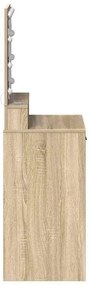 vidaXL Κομοδίνο Sonoma Δρυς 50 x 41 x 135 εκ Επεξεργασμένο ξύλο