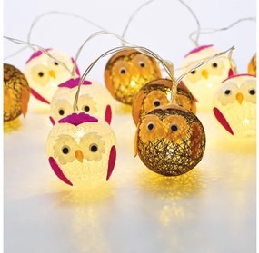 Λαμπάκια Σειρά Πλαστικό Ball Owl 10 LED Μπαταρίας 3xAA Διάφανο Καλώδιο X061011246 ACA-X061011246-Διάφανο X061011246