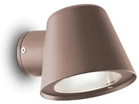 Απλίκα-Σποτ Φωτιστικό Τοίχου 1xGU10 Καφέ IP43 Gas 213095 Ideal Lux 213095