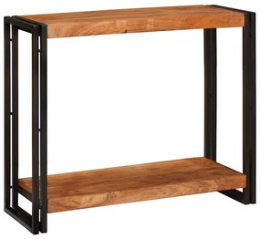 vidaXL Τραπέζι κονσόλας Καφέ 90 x 33 x 75 εκ Μασίφ ξύλο ακακίας