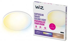 Έξυπνο Φωτιστικό Οροφής Πλαφονιέρα LED 14W Λευκό 3CCT Dimmable Super Slim 929002684922 Wiz-929002684922-Λευκό 929002684922