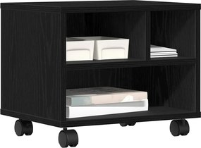 vidaXL Σταντ Εκτυπωτή Μαύρη Οξυά 41 x 32 x 34,5 εκ. Επεξεργασμένο ξύλο