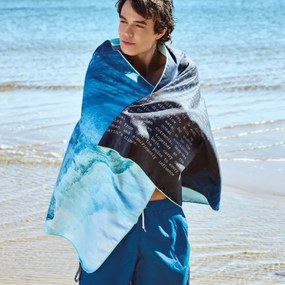 Πετσέτα Θαλάσσης Microfiber 2 Όψεων (80x160) Kentia Loft Resort 2610