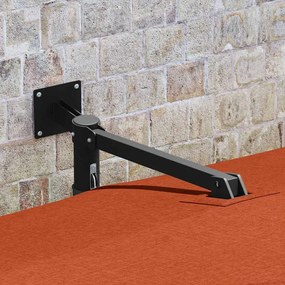 vidaXL Ομπρέλα Κήπου Κόκκινο, Μαύρο 248.5 x 247.5 x 160 εκ.