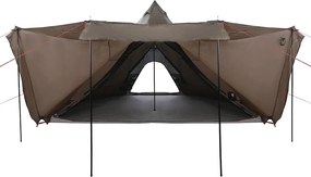 vidaXL Σκηνή Οικογενειακή Tipi 8 Ατόμων Αδιάβροχη Καφέ