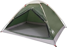 vidaXL Σκηνή Κάμπινγκ 4 Ατόμων Αδιάβροχη Πράσινη