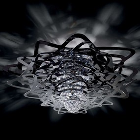 Φωτιστικό Οροφής - Πλαφονιέρα Aurora Large Black Slamp Aluminium, Polypropylene