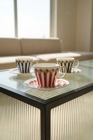 Stewehome Σετ πορσελάνινων φλιτζανιών καφέ για 6 άτομα Πολύχρωμο