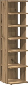 vidaXL Παπουτσοθήκη Χρώμα Αρτισιανή Δρυς 28x27x102 εκ. Επεξ. Ξύλο