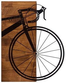 Διακοσμητικό Τοίχου 279ENZ1738 40x58cm Walnut-Black Wallity Μέταλλο,Ξύλο