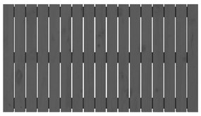 vidaXL Κεφαλάρι Τοίχου Γκρι 108x3x60 εκ. από Μασίφ Ξύλο Πεύκου