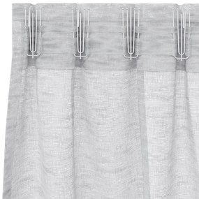 vidaXL Κουρτίνες 2 pcs Ανοιχτό γκρι 140 x 225 cm Πολυεστέρας