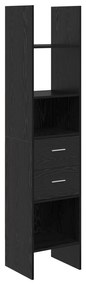 vidaXL Βιβλιοθήκη Μαύρη δρυς 40 x 35 x 180 εκ. Επεξεργασμένο ξύλο