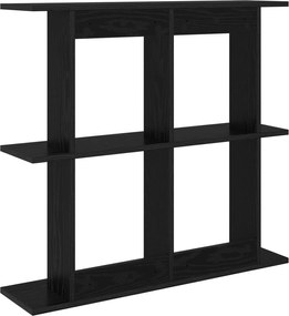 vidaXL Ράφι Τοίχου Επιτοίχιο Μαύρη Δρυς 100 x 20 x 75 εκ
