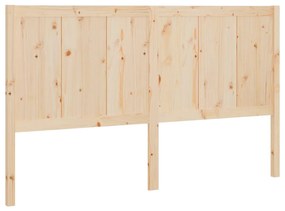 vidaXL Κεφαλάρι Κρεβατιού 125,5 x 4 x 100 εκ. από Μασίφ Ξύλο Πεύκου
