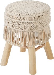 Σκαμπό (41x39.5x42) A-S Ete Macrame 157154