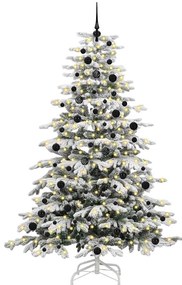 vidaXL Τεχνητό Χριστουγεννιάτικο Δέντρο με Άξονα Λευκό 240 cm