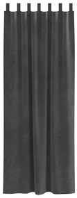 vidaXL Κουρτίνες με κουρτίνες 2 pcs Ανοιχτό γκρι 140 x 225 cm Βελούδο