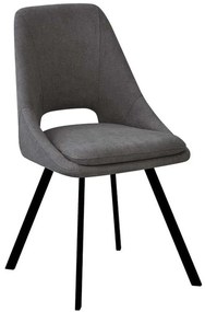 Καρέκλα Initiate Μπουκλέ 093-000028 48x57x85cm Anthracite Μέταλλο,Ύφασμα