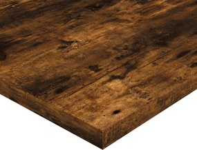 vidaXL Ράφια Τοίχου 4 τεμ. Καπνιστή Δρυς 40x30x1,5 εκ. Επεξεργ. Ξύλο