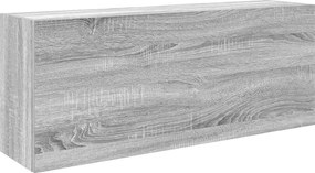 vidaXL Ντουλάπι τοίχου μπάνιου Γκρι Sonoma 100x25x40 cm