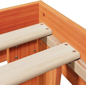 vidaXL Σκελετός Κρεβ. Χωρίς Στρώμα Καφέ Κεριού 200x200 εκ Μασίφ Πεύκο