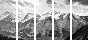 Εικόνα 5 μερών ενός πανέμορφου βουνού σε ασπρόμαυρο - 200x100