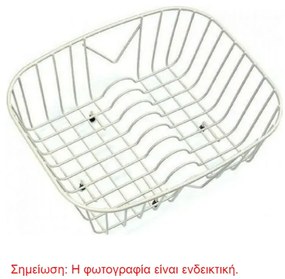 Sanitec 00-02-00029 Καλάθι Inox Συνθετικών Νεροχυτών 39x36