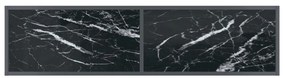 vidaXL Τραπέζι Κονσόλα Μαύρο 140 x 35 x 75,5 εκ. από Ψημένο Γυαλί