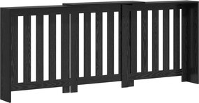 vidaXL Καπάκι Καλοριφέρ Μαύρη Δρυς 205 x 21,5 x 83,5 cm