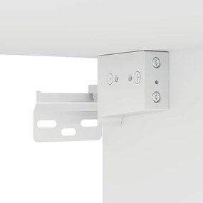 vidaXL Ντουλάπα Λευκή 70 x 32,5 x 35 εκ. από Επεξ. Ξύλο