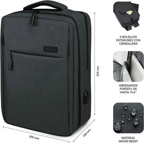 Σακίδιο για Laptop Subblim SUB-BP-3EAP100 Γκρι