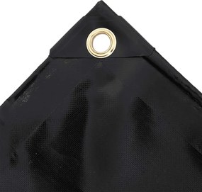 vidaXL Μουσαμάς Μαύρος 650 γρ./μ.² 3,5 x 2,5 μ.