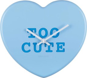 Ρολόι Τοίχου (27x6x30) Karlsson Heart Candy Soft Blue