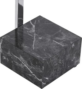 Πετσετοθήκη Δαπέδου DKD Home Decor Ασημί MDF Χάλυβας (45 x 21 x 80 cm)