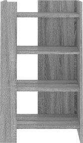vidaXL Ραφιέρα Γκρι Sonoma 45x35x75 εκ. από Επεξεργασμένο Ξύλο
