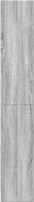 vidaXL Βιβλιοθήκη Γκρι Sonoma 60x24x143 εκ. από Επεξεργ. Ξύλο
