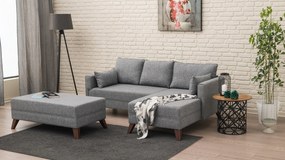 Corner Sofa-Bed Bella Corner Sofa Right 2 Grey