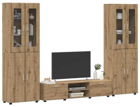 vidaXL Σετ επίπλου τηλεόρασης με συρτάρι FLORIN 3 pcs Artisan Oak